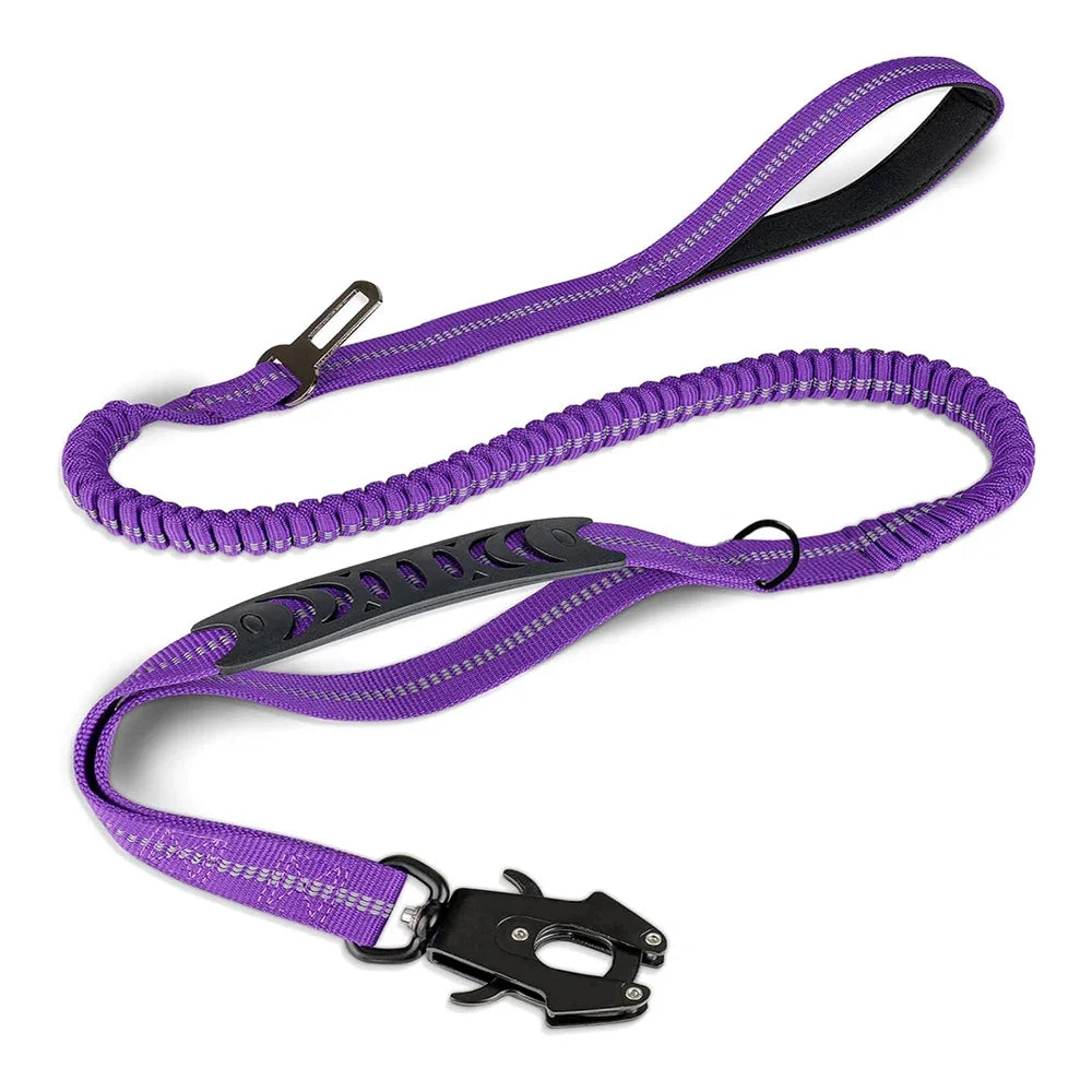 Reflective Shock Absorbing Tactical Dog Leash