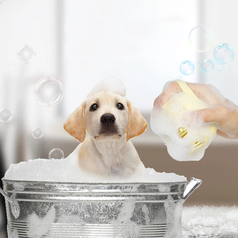 Silicone Dog Bath Massage Gloves