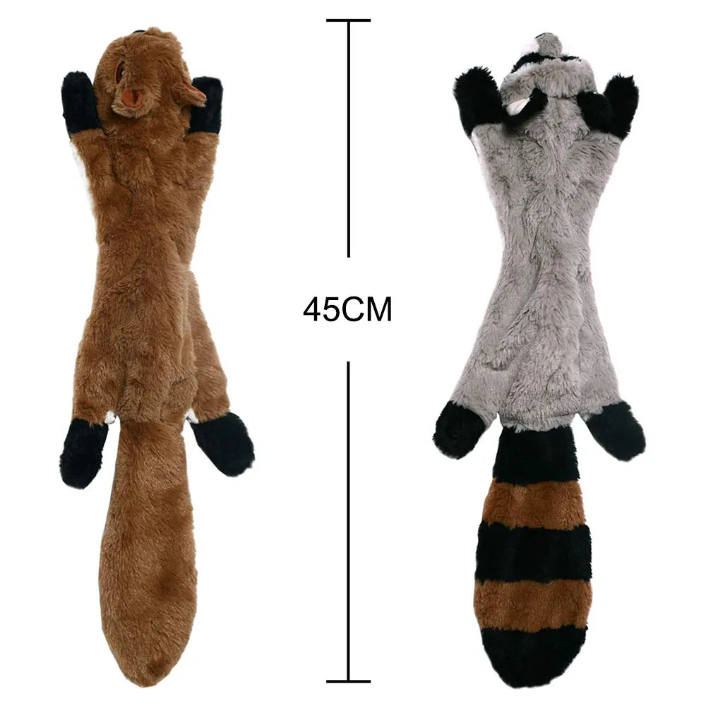Stuffingless Animal Squeaky Dog Toy