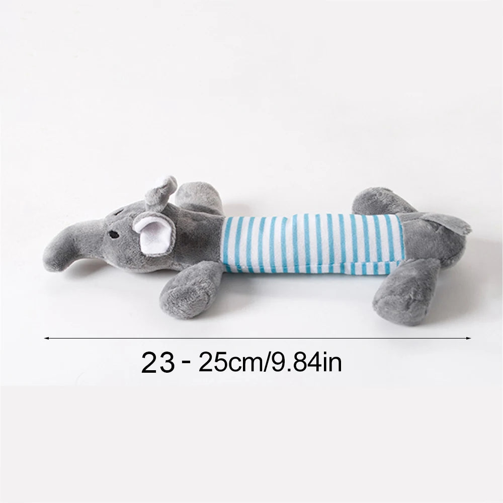 Stuffingless Animal Squeaky Dog Toy