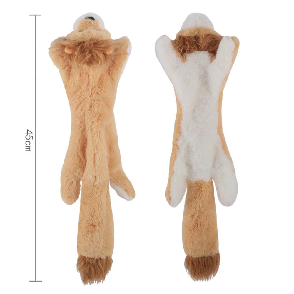 Stuffingless Animal Squeaky Dog Toy