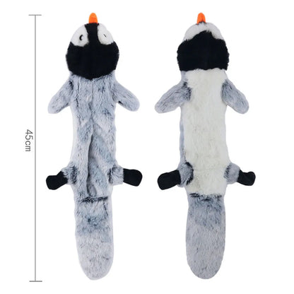 Stuffingless Animal Squeaky Dog Toy