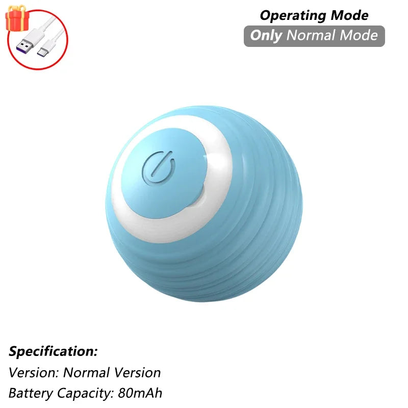 Rechargeable Smart Rolling Cat Toy with Tail