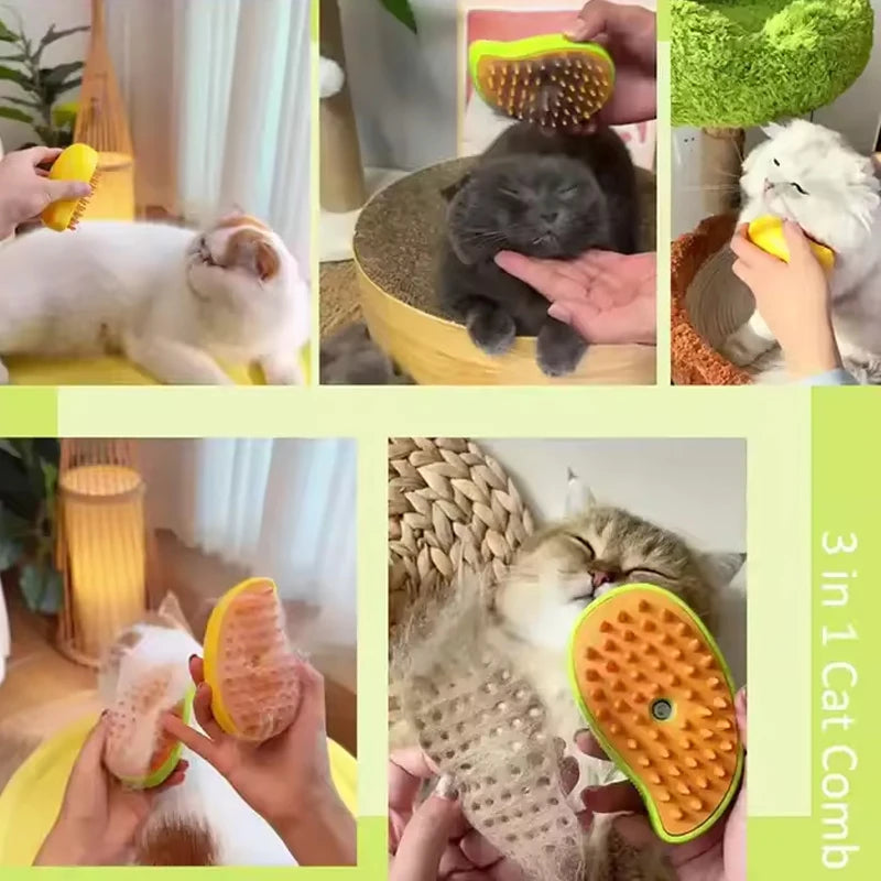 Pet's 3-in-1 Steam Brush