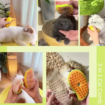 Pet's 3-in-1 Steam Brush
