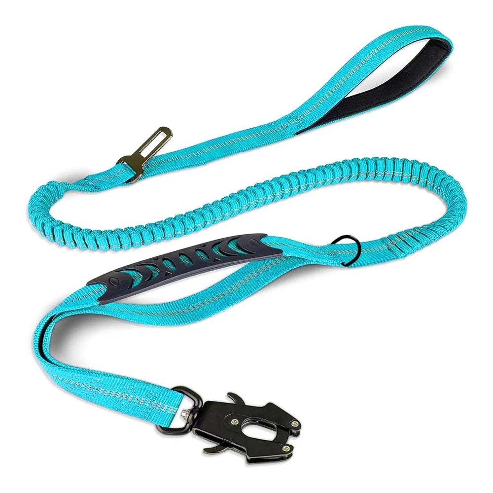 Reflective Shock Absorbing Tactical Dog Leash