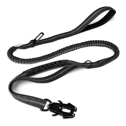 Reflective Shock Absorbing Tactical Dog Leash