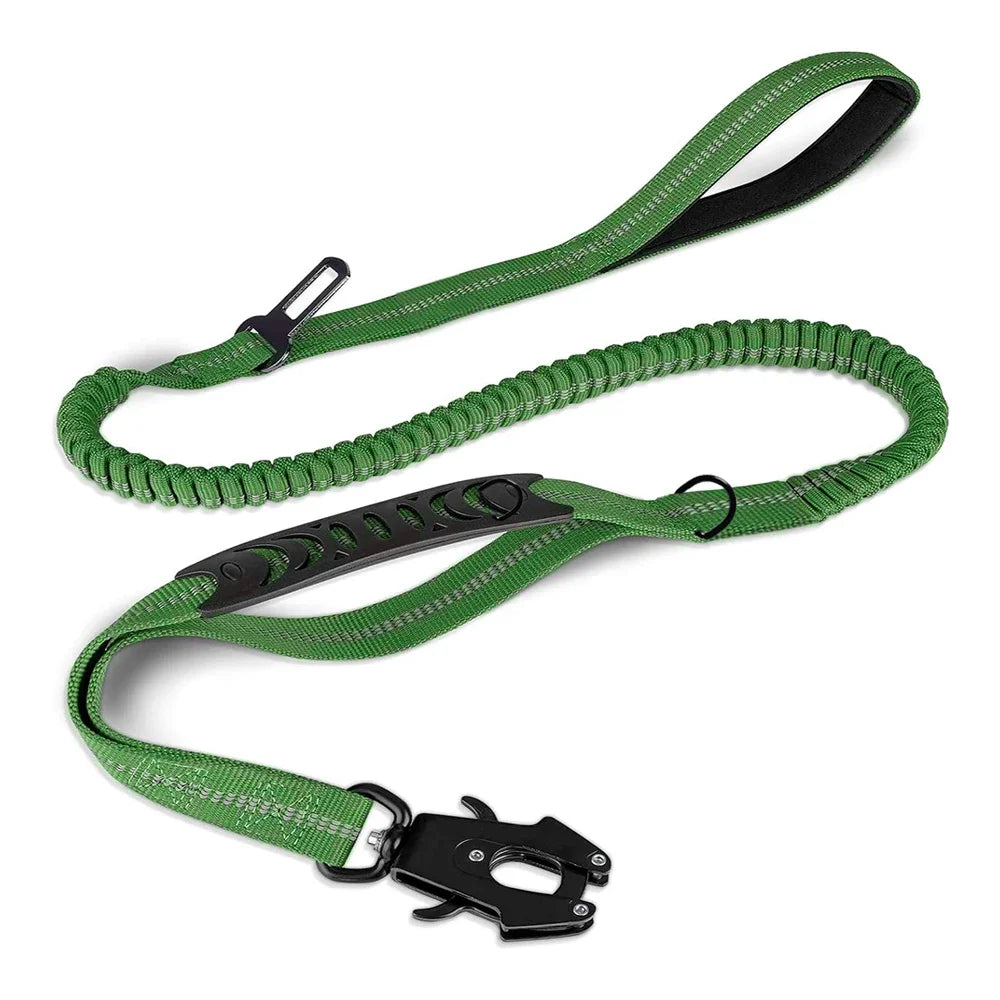 Reflective Shock Absorbing Tactical Dog Leash
