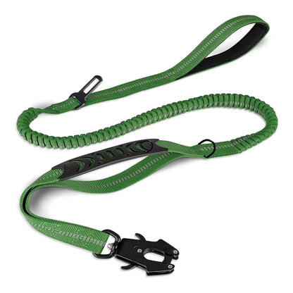 Reflective Shock Absorbing Tactical Dog Leash