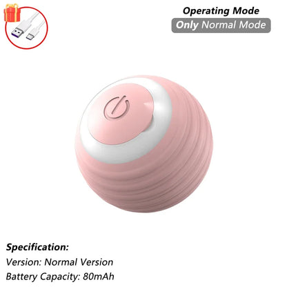 Rechargeable Smart Rolling Cat Toy with Tail